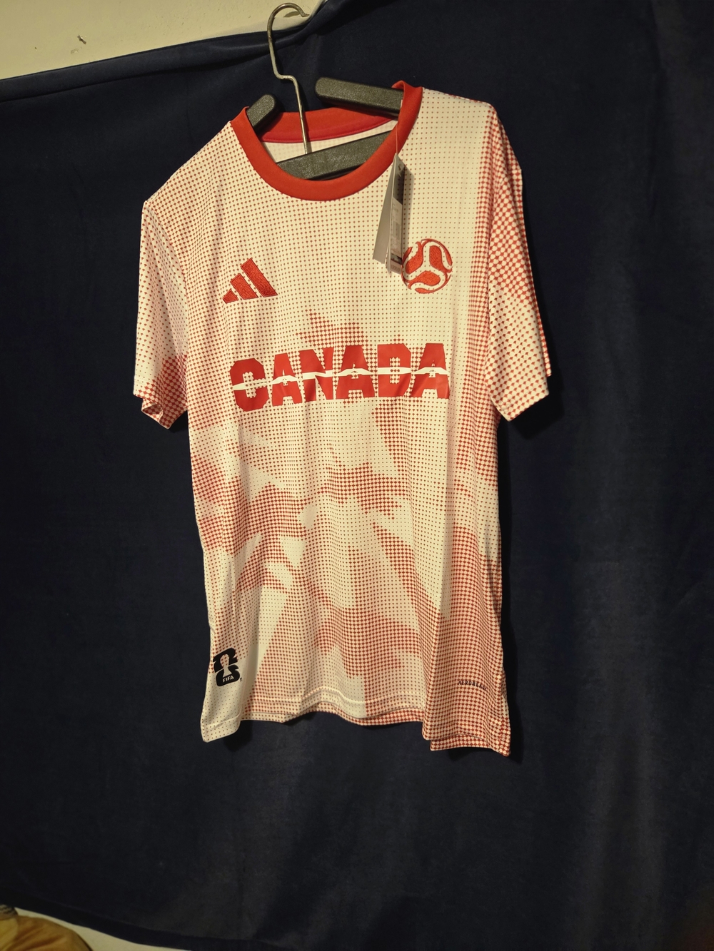 Adidas Canada Kids' Short Sleeve Soccer Jersey - Red/White